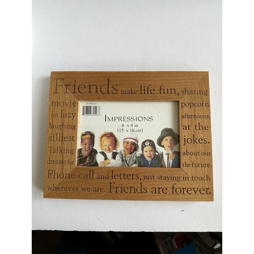 Wooden Frame FRIENDS For 4‎ X 6 Photo  - See Notes